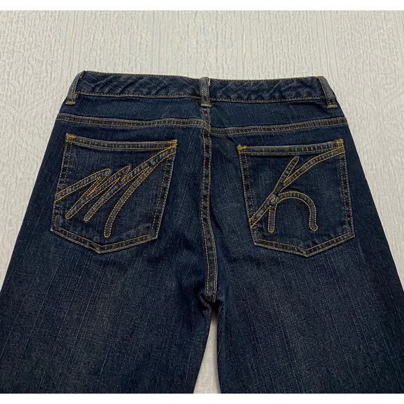 Michael Kors Bootcut Women's Jeans Size 2 Blue Low Rise Stretch - Picture 3 of 9